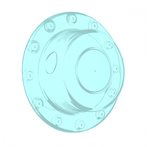 Tub Overflow Drain Cover, Add inches of Water Volume to a Relaxing Bathtub, Powerful Suction Cup Seal tub Drain Plug, Best Gift, Ladies Bath Essentials, Clear（Blue）