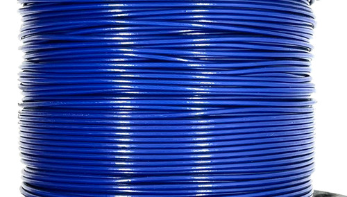 1/16" Coated to 3/32" Diameter, 7x7 Construction, Blue Vinyl Coated Cable (500 ft Reel)