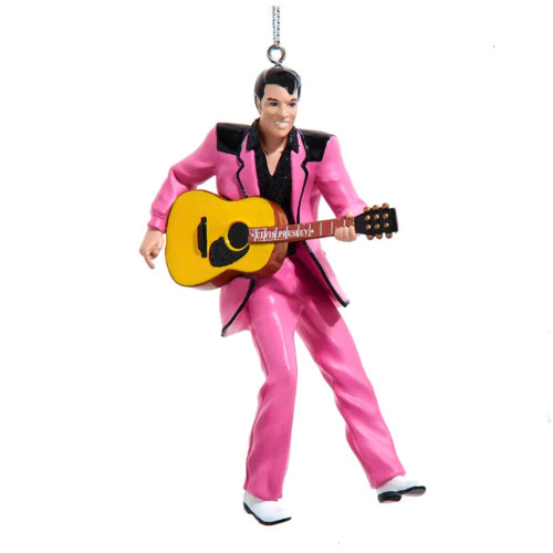 Kurt Adler Decorative Hanging Figurine Christmas Ornament, 4 Inch Acrylic, Elvis in a Pink Suit Kurt Adler Decorative Hanging Figurine Christmas Ornament, 4 Inch Acrylic, Elvis in a Pink Suit