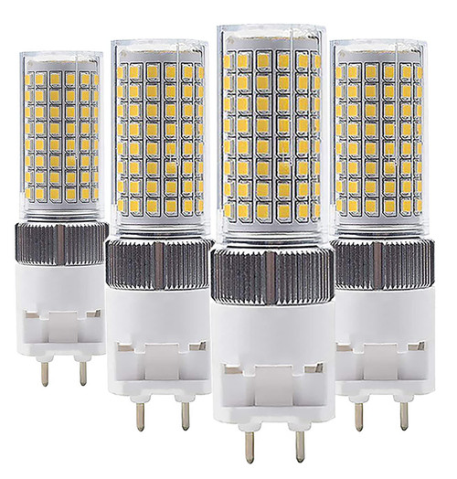 BesYouSel G12 16W LED Light Bulb G12 Base LED Corn Light Bulb T6 Metal Halide Light Bulb 130W Halogen Bulb replacement for Street, Warehouse, Garage Lighting AC100-277V 3000K Warm White Pack of 4