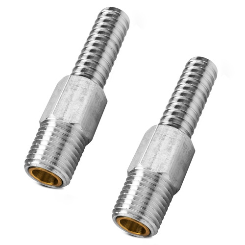 Marine Anti Siphon Valve Replacement for Boat Fuel Tank Pickup Tube to Prevents Fuel Theft and Fuel Spillage of Gas Tank Outboard, with 1/4" NPT, 3/8" Hose for Marine Fuel Tank Valve - Aluminum 2 PCS