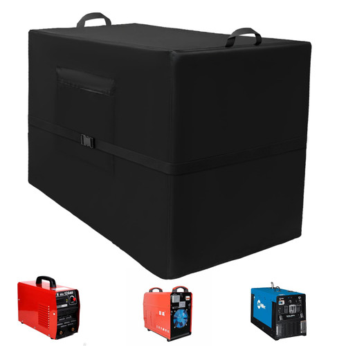 Engine Driven Welder Cover: Mineye Heavy Duty 600D Waterproof Welder Cover for Engine-Driven Welder 230/265/325/225. With Storage Bag and Handles. 43"D x 22"W x 30"H.
