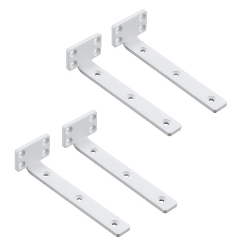 Mooche 4Pack Floating Shelf Brackets, Heavy Duty L Brackets Wall Mounted