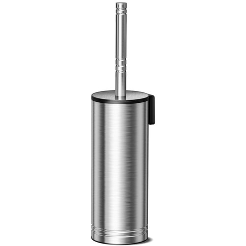 HAMITOR Toilet Brush and Holder Set：Stainless Steel Deep Clean Bathroom