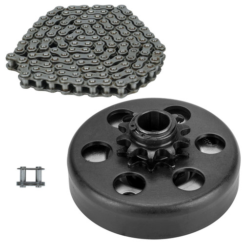 Go Kart Clutch 3/4 Bore 10T with #40/41/420 Chain, for Predator 212 Centrifugal Clutch Fit for Minibike MB165 & MB200 and Honda Cloned Engines GC160, GC190, GX120, GX140, GX160, GX200. Up to 2-6.5HP