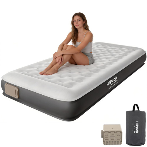 HiiPeak 8.6inch Twin Air Mattress with Built-in Pump Inflates in 2 Minutes
