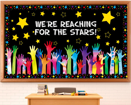 Back to School Bulletin Board Set Reach for the Stars Classroom Decoration