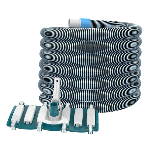 POOLWHALE Professional 1-1/2 In x 40-Feet Pool Vacuum Hoses and Head
