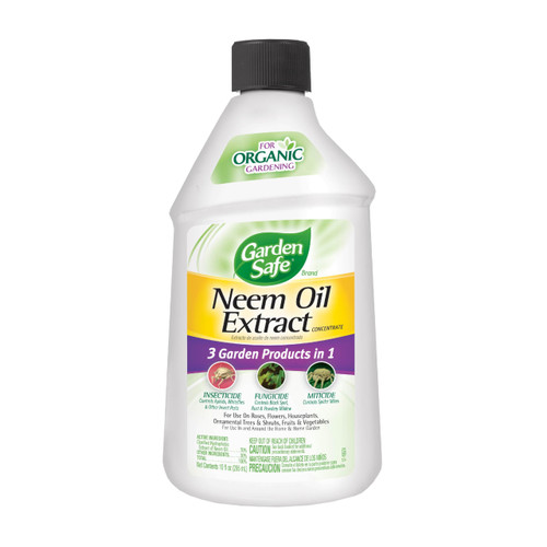 Garden Safe Neem Oil Extract Concentrate, For Organic Gardening, Fungicide, Insecticide, Miticide, Neem Oil For Plants, 10 fl Ounce