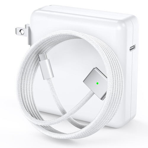 96W Charger for MacBook Pro 16 14 inch Mac Air 15 13 inch 2025 2024 2023 2022 2021 M1–M4 Type C Fast Charger Power Adapter & 6.6FT Type C to Magnetic 3 Cable LED Applicable 2021-2025