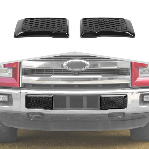 Amayum Front Bumper Guards Pads Insert Panel fit for Ford F150 2015-2020 Front Bumper Guards Protector,Black