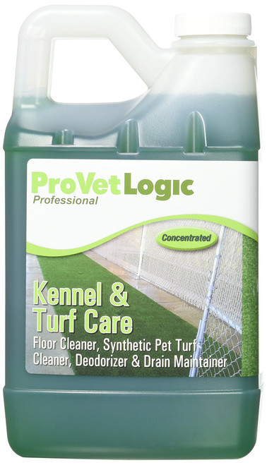 ProVetLogic Kennel Care, Pet Floor Cleaner, Synthetic Pet Turf Cleaner, Deodorizer and Drain Maintainer, Concentrated, 64 Ounces, 2-Pack...