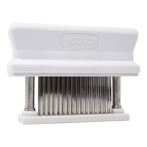 Jaccard 200348, 48 Blade Durable Meat Tenderizer with Stainless Steel Razor Sharp Needle, Cooking Gadget for Tenderizing Chicken, Beef, Pork, Veal, BBQ, White