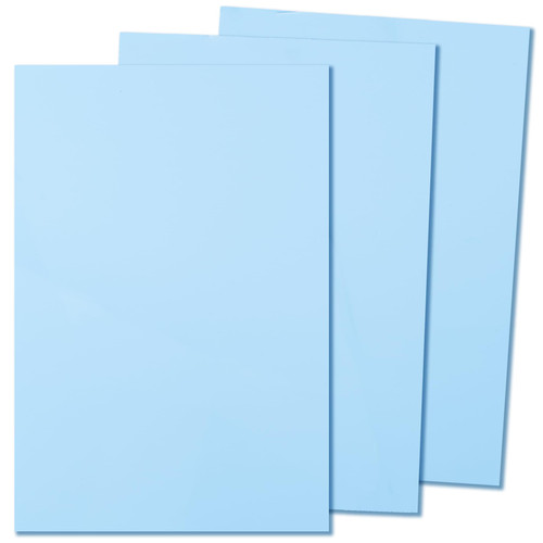 Light Baby Blue Cast Acrylic Sheets 1/8 Thick, 12x8 inch, for Laser Cutter 3mm Thin Board Panel plexiglass 3 pcs Craftiff