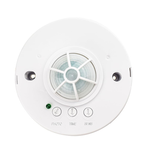 J.LUMI YCA1001 Ceiling Motion Sensor Light Switch, 360 Degree Occupancy Sensor PIR Motion Switch, 110-240VAC Universal Voltage, 40ft Detection Range, Exhaust Fan Compatible, White