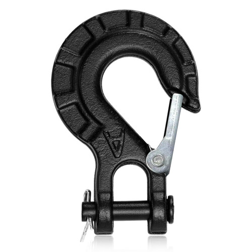 YSYONM Winch Hook Forged Steel Heavy Duty Clevis Slip Hook 5/16" Extreme Hook for Winch Cable Ropes (Black)