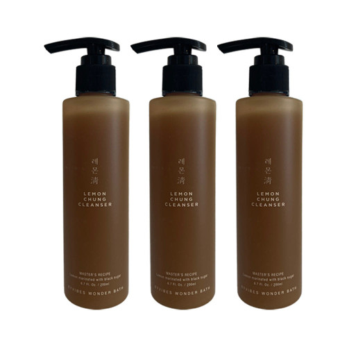 [조성아원더바스] [조성아] 원더바스 레몬청 클렌저 200ml 3개 + 닥터지 필라/[Cho Seong-ah Wonder Bath] [Cho Seong-ah] Wonder Bath Lemon Green Cleanser 200ml x 3 + Dr. G Pillar