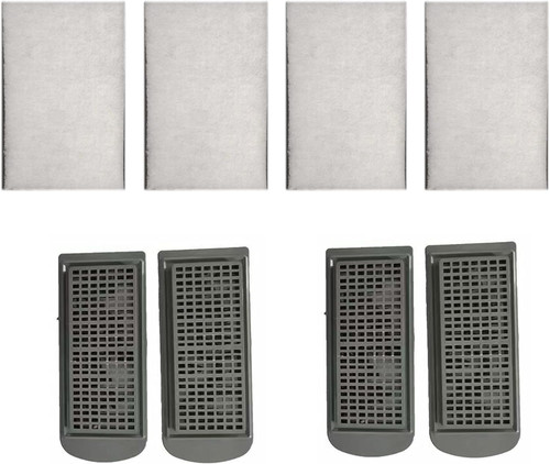 Vimvins 3 Gallon/5 Gallon Aquarium Filter Accessories, Aquarium Filter Cartridges (4 pcs) and Filter Sponges (4 pcs) for Model 302