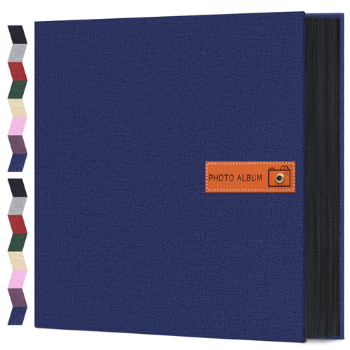 Popotop 4x6 Photo Album 600 Pictures, Linen Hardcover, Reinforced Spine