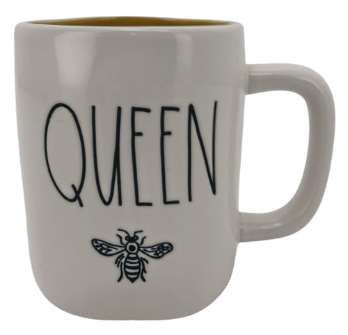 Magenta Rae Dunn QUEEN BEE Ceramic LL Coffee Mug