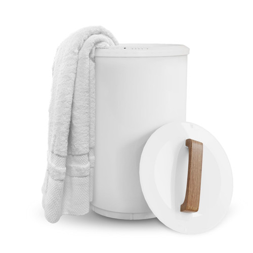 SAMEAT Heated Towel Warmers for Bathroom - Large Towel Warmer Bucket, Wood Handle, Auto Shut Off, Fits Up to Two 40"X70" Oversized Towels, Best Ideals SAMEAT Heated Towel Warmers for Bathroom - Large Towel Warmer Bucket, Wood Handle, Auto Shut Off, Fits Up to Two 40"X70" Oversized Towels, Best Ideals