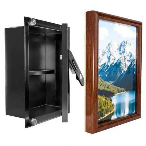 Hidden Wall Safe with Decorative Picture Frame, 10.6"x14.2"