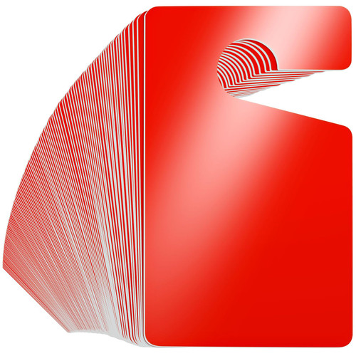 Vicenpal Blank Parking Permit Hang Tags for Car Mirror, Red, 100 Pcs