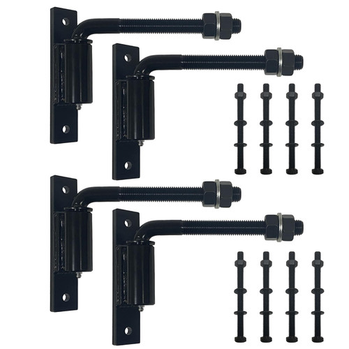 Steel 7inch Heavy Duty Bolt on 3/4" J Bolt Gate Hinge, 4 Pack