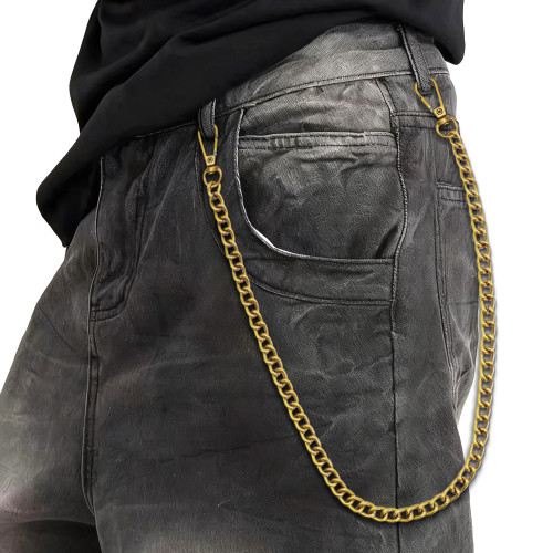 BELICEY Gold Pants Chain Heavy Duty Hip Hop Pocket Chains for Women Men