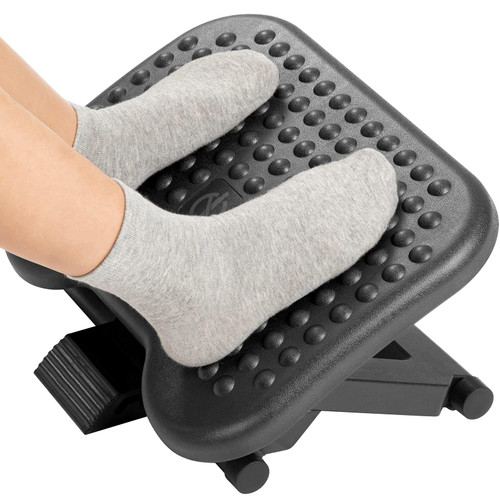 HUANUO Adjustable Foot Rest for Under Desk with Massage Surface and Tilt