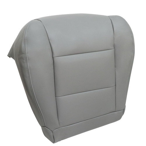 NLQR Front Driver Side Bottom Replacement Microfiber Leather Seat Cover Stone Gray Compatible with Toyota Land Cruiser 1998 1999 2000 2001 2002 2003 2004 2005 2006 2007