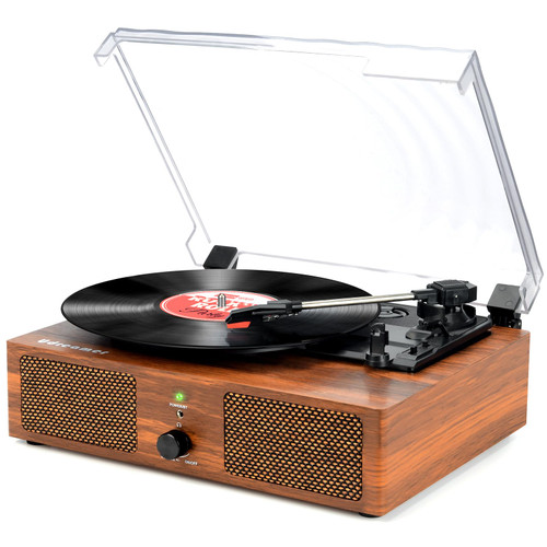 Vinyl Record Player Turntable with Upgraded Speakers Wireless Vintage Vinyl Player with USB Input, 3 Speed,AUX in,Headphone Jack and RCA Out Vinyl Record Player Turntable with Upgraded Speakers Wireless Vintage Vinyl Player with USB Input, 3 Speed,AUX in,Headphone Jack and RCA Out