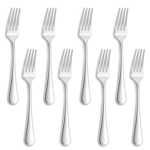 KEAWELL Premium Verona 8-Piece 7.4-Inch Salad Fork Set (8, Salad Forks)