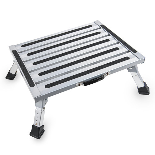 Nilight RV Step Stool Aluminum Folding Platform Steps 19x14.5 4 Level