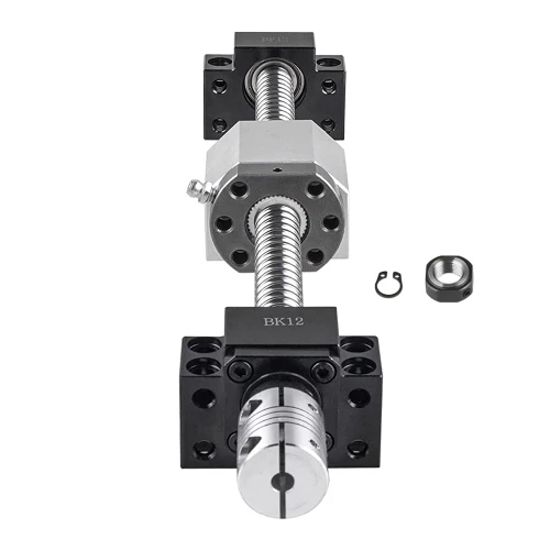 CNCMANS SFU1605 300mm Ballscrew Kit for CNC, Including RM1605 Threaded Spindle Length 300mm with Metal Ballnut, BK12/BF12 End Support, DSG16H Ballnut Housing and BR Couplers for Automated Equipments