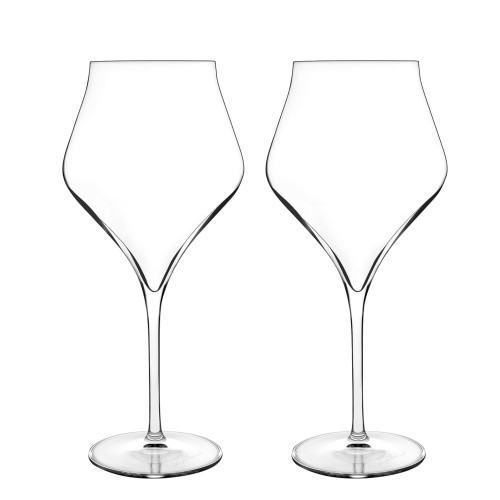 Luigi Bormioli Supremo - Set of 2 Burgundy Wine Glasses - Elegant Wide Bowl 22 Oz. Crystal Red Wine Glass, Made in Italy. Luigi Bormioli Supremo - Set of 2 Burgundy Wine Glasses - Elegant Wide Bowl 22 Oz. Crystal Red Wine Glass, Made in Italy.