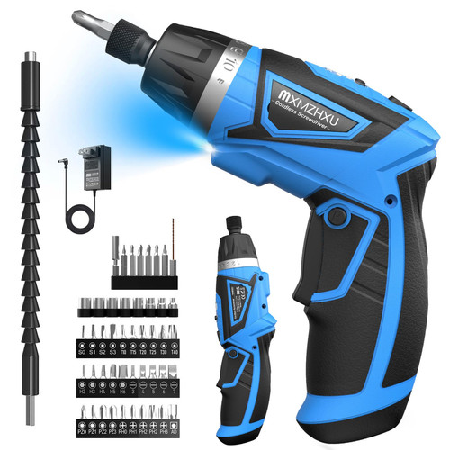 8V Cordless Screwdriver,10+1 Precision Torque Electric Screwdriver