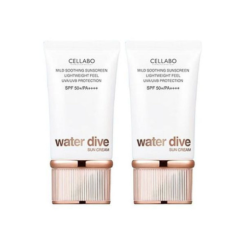 셀라보 워터 다이브 선크림 SPF50+ PA++++, 60g, 2개/Cellaboh Water Dive Sun Cream SPF50+ PA++++, 60g, 2 pieces