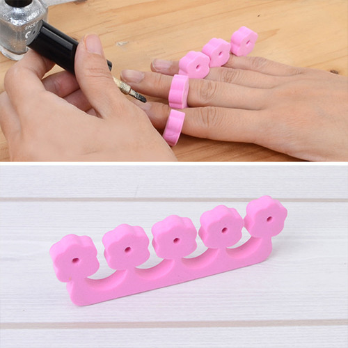 손가락 분리 스펀지 핸드 네일 케어 매니큐어 헬퍼, 1개/1P Manicure Helper Finger Separator Hand Sponge