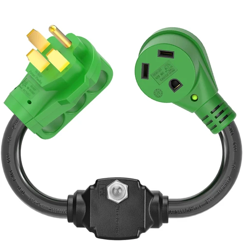 RVGUARD Overload Protector 50 Amp to 30 Amp RV Adapter Cord