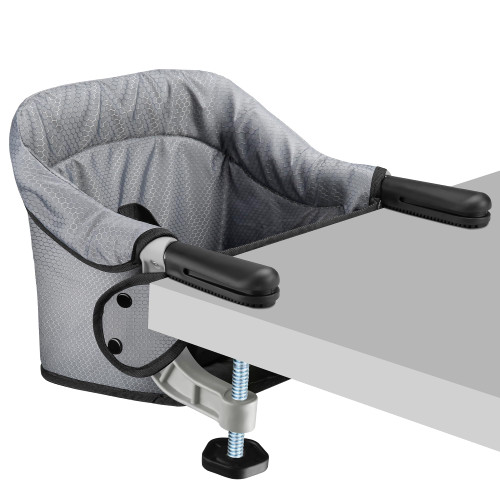 Toogel Hook On High Chair, Foldable Travel Clip Seat for 6-36 Months, Grey