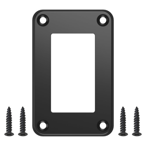 1 Way Zinc Alloy Rocker Switch Mounting Plate Toggle Switch Housing Holder with Screws for Car Marine Boat Truck RV