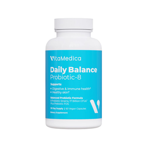 VitaMedica | Daily Balance Probiotic-8 | Probiotic Supplement | 16 Billion CFUs | Gut Health | Digestive, Skin, & Immune Support | Constipation, Diarrhea, Gas & Bloating Relief | Vegan | 60 Count VitaMedica | Daily Balance Probiotic-8 | Probiotic Supplement | 16 Billion CFUs | Gut Health | Digestive, Skin, & Immune Support | Constipation, Diarrhea, Gas & Bloating Relief | Vegan | 60 Count