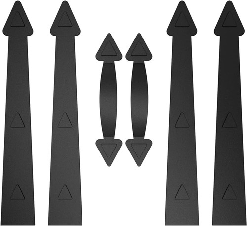 ZEKOO Magnetic Garage Door Hardware, 4 Faux Hinges & 2 Handles, No Assembly