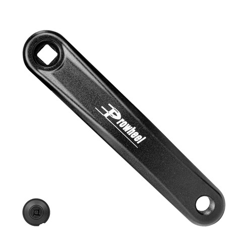 WEEROCK Prowheel Bike Left Crank Arm 170 mm Aluminium Alloy Square Hole with Plastic Dustproof Cover Bicycle Replacement Prat