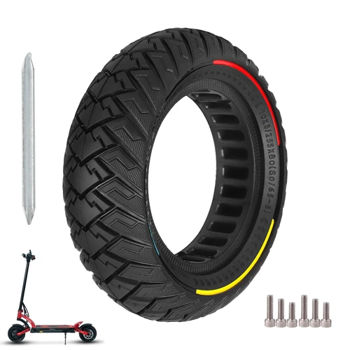 ulip 10 x 3 Scooter Solid Tire 10 Inch Electric Scooter Wheels Replacement Accessories Suitable for Zero 10x Kaabo Wolf Warrior Mantis Scooter 80/65-6,255 * 80 tire color