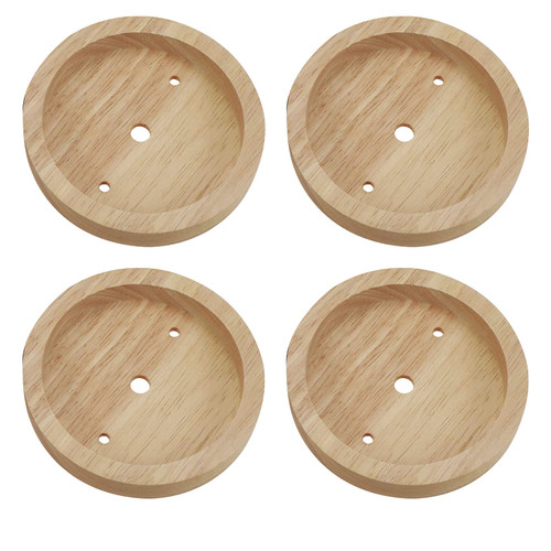 Quluxe 4-3/4 Inch Wodden Light Canopy Kit, Vintage Chandelier Ceiling Plate