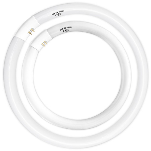 Celiwace FC16T9 40 Watt and FC12T9 32W Set 6500K, 16 inch T9 40W Circline Light Bulbs, 12 inch 32W Circular Fluorescent Round Bulb CRI 80, DL 4700 Lumen G10q