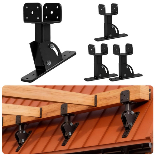 4pcs Roof Riser Brackets 4x4 (Actual Size: 3.5"×3.5")