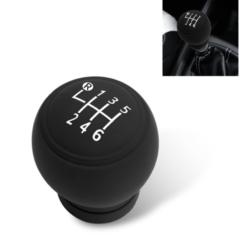 MLY Car Gear Shift Knob Cover, 6-Speed Round Gear Shift Knob Covers, Anti-Slip Silicone Gear Stick Shift Protector, Car Shifter Protective Cover, Universal Interior Accessories for Most Cars (Black)